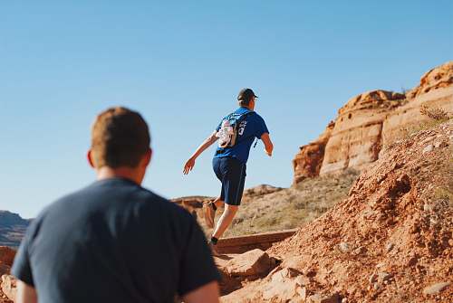clothing man running on boulder shorts