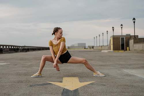 clothing woman taking selfie footwear