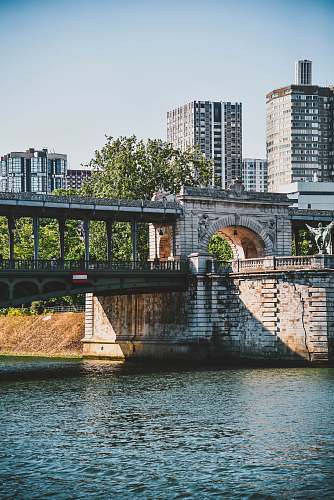water gray concrete bridge architecture
