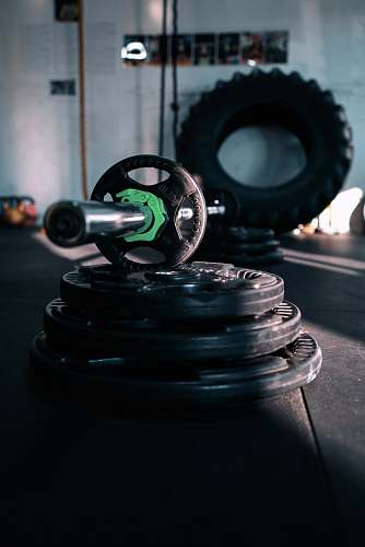 gym black AB wheel workout
