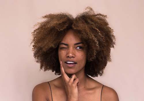 human women's brown hair person