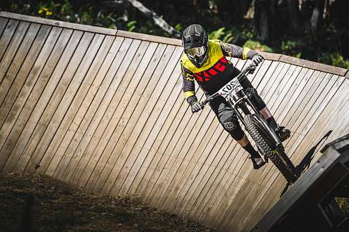 person person riding BMX bike bike