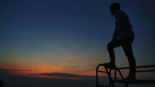person silhouette photo of man outdoors