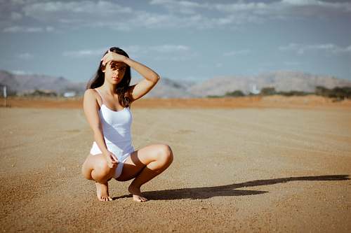 person woman sitting sport