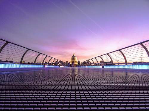 city A view of St. Paul's Cathedral from the Millennium Bridge in London millennium bridge