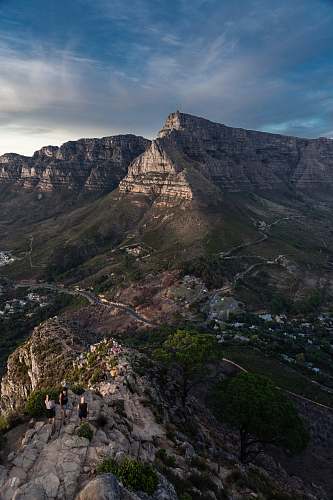 nature high-angle photography of mountain range plateau