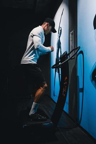 human man doing exercise working out