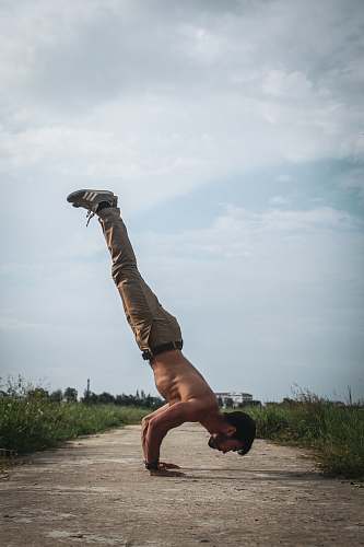 human man on road sports
