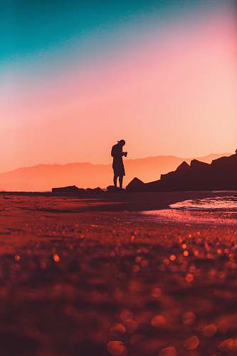 human silhouette of person standing standing
