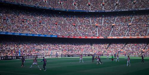 human soccer field stadium