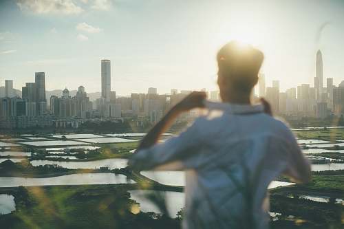 human unknown person standing outdoors city