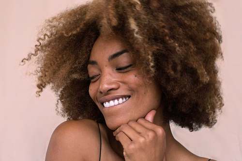 human women's brown hair hair