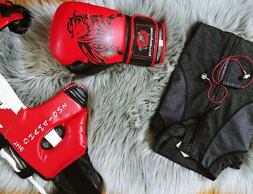 canada training glove, mask, and zip-up jacket boxing