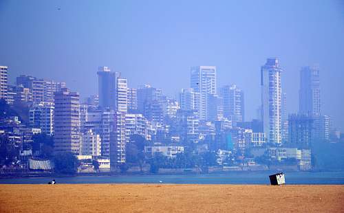 building beach near high-rise building city