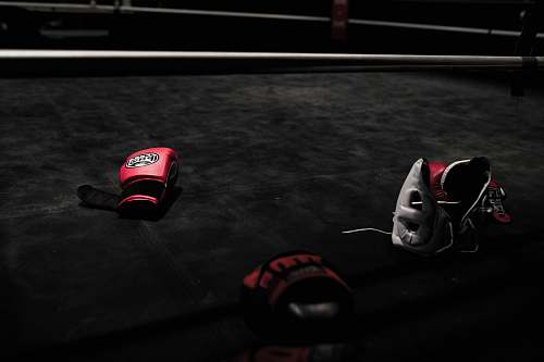 transportation pair of red boxing gloves automobile